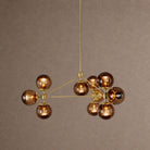 Modo Globe Chandelier - Brushed BrassCreamBlushlighting