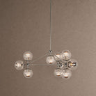 Modo Globe Chandelier - Polished NickelClearBlushlighting