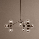 Modo Globe Chandelier - BronzeClearBlushlighting