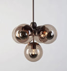 Modo Pendant - 5 Globes - BlackSmokeBlushlighting