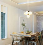 Modo Pendant - 5 Globes - BlackSmokeBlushlighting