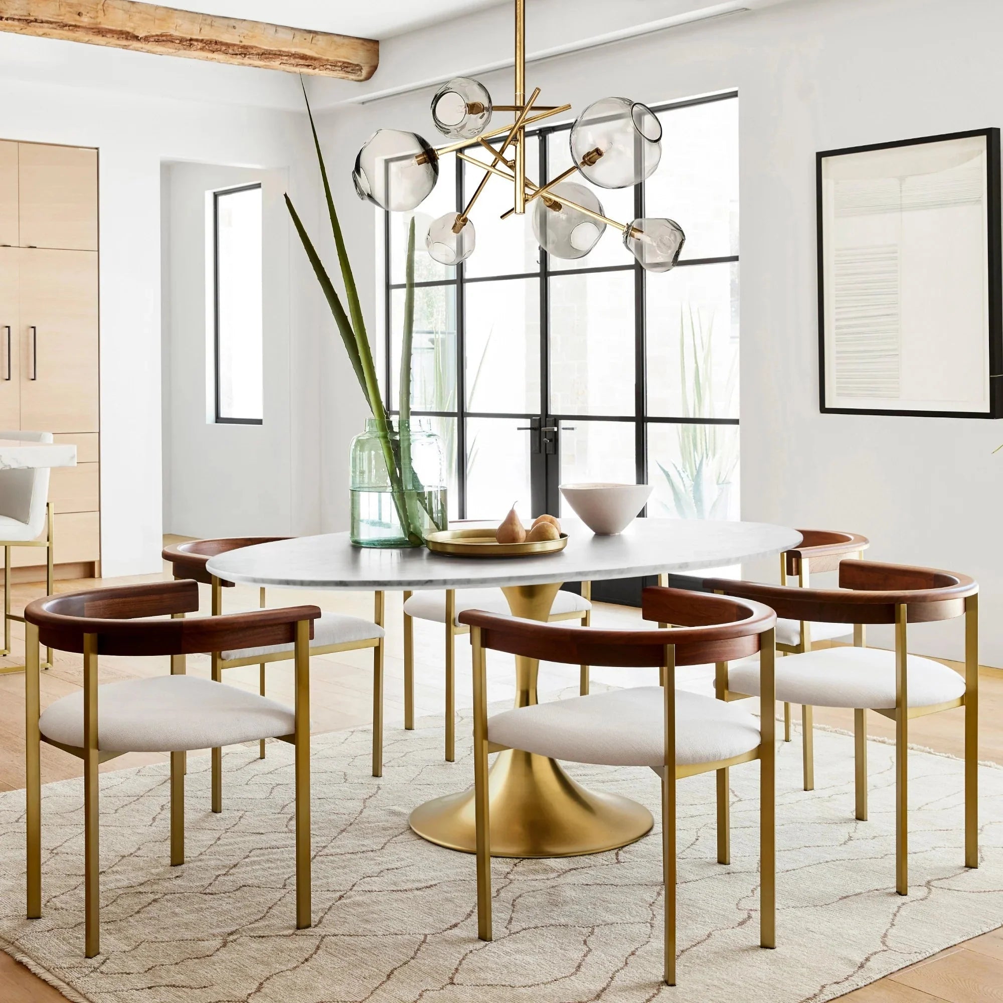 Molten Chandelier For Living room, Dining room - BrassBlushlighting