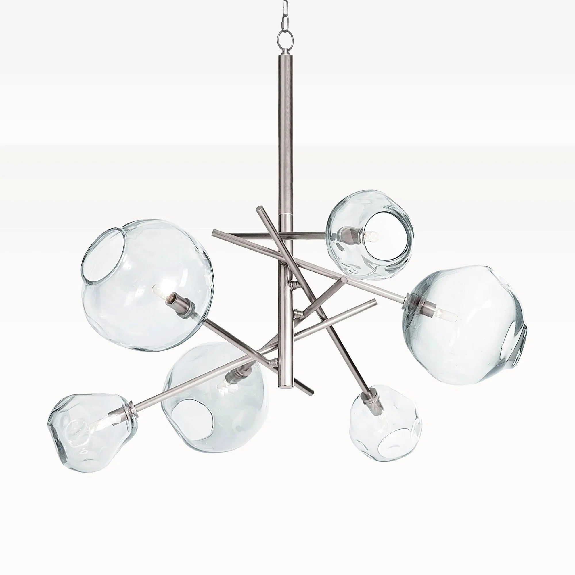 Molten Chandelier For Living room, Dining room - NickelBlushlighting