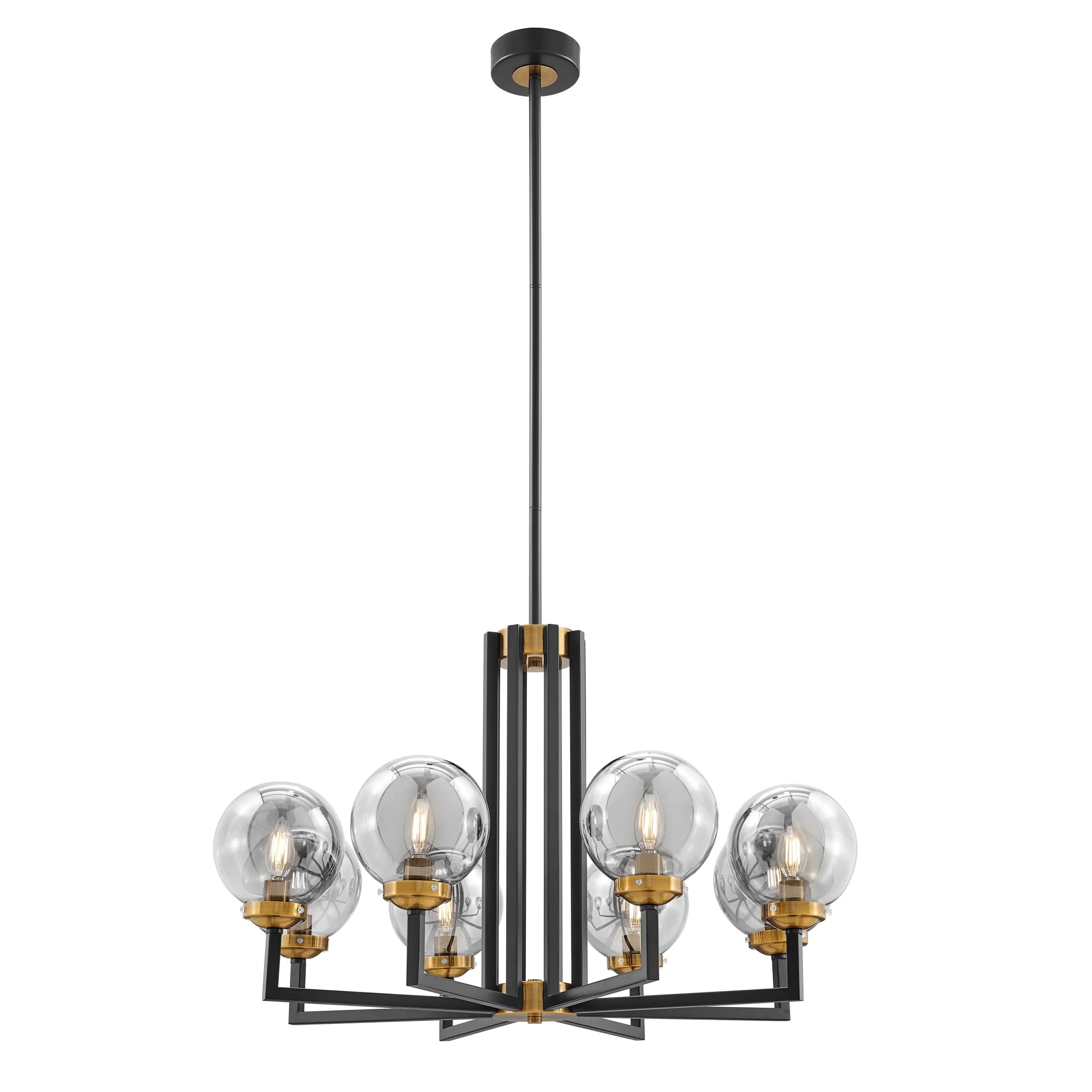 Monachopsis Large Gold & Black Chandelier - Blushlighting