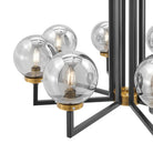 Monachopsis Large Gold & Black Chandelier - Blushlighting