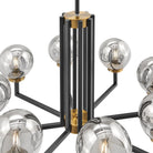 Monachopsis Large Gold & Black Chandelier - Blushlighting