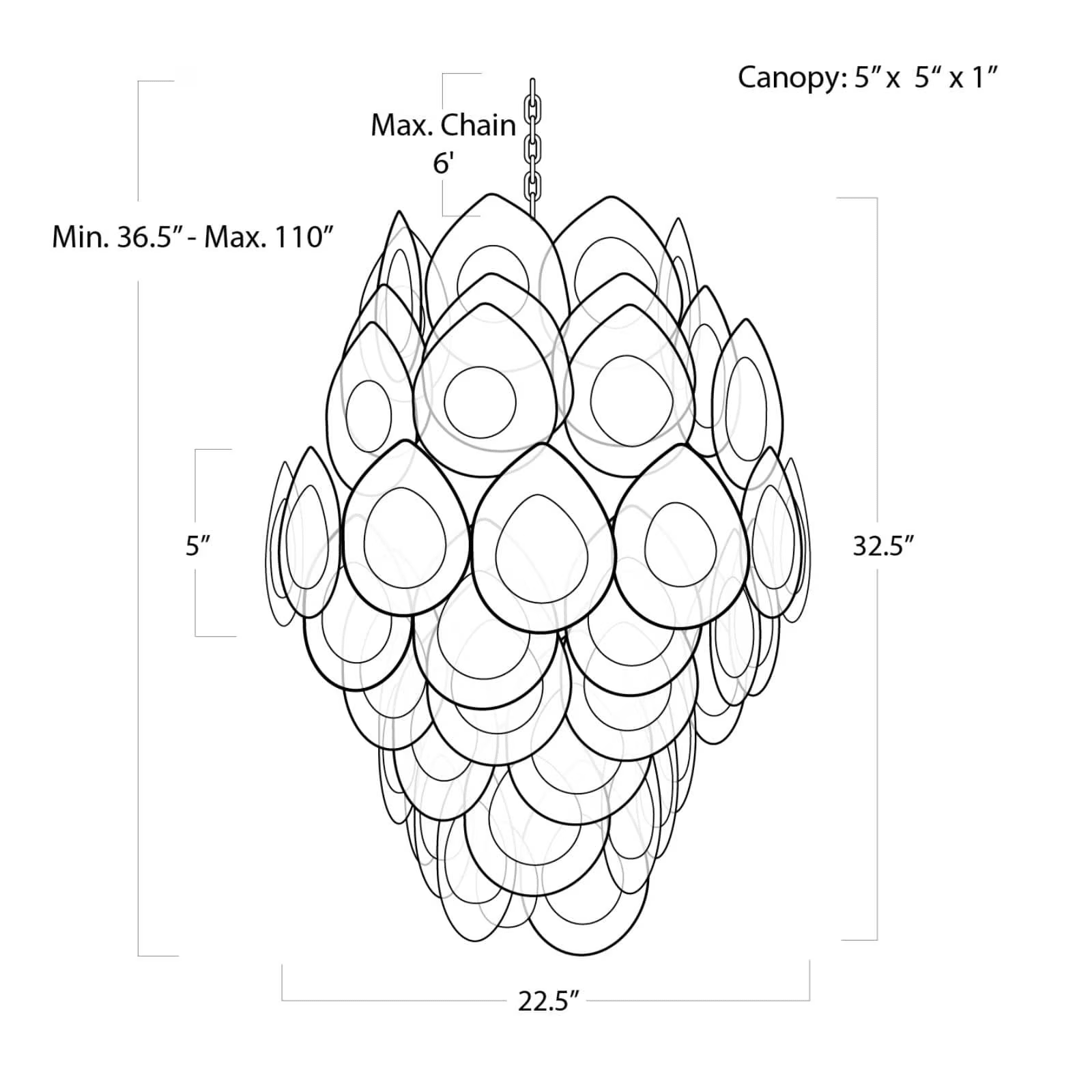 Montara Chandelier - Blushlighting