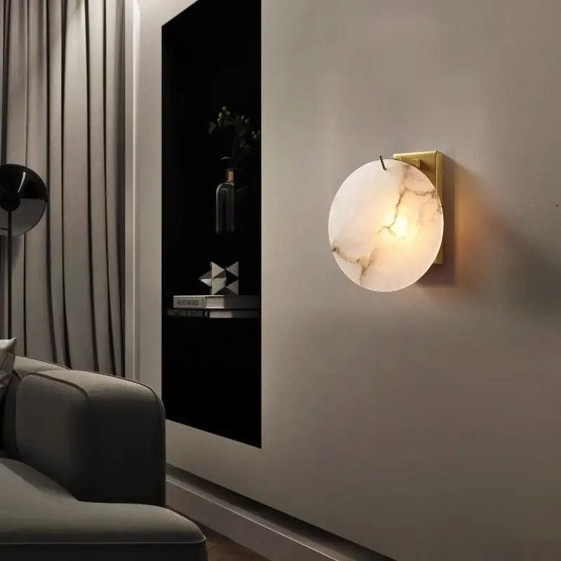 Moonshade Marble Wall Lamp - D 7.8‘’Blushlighting