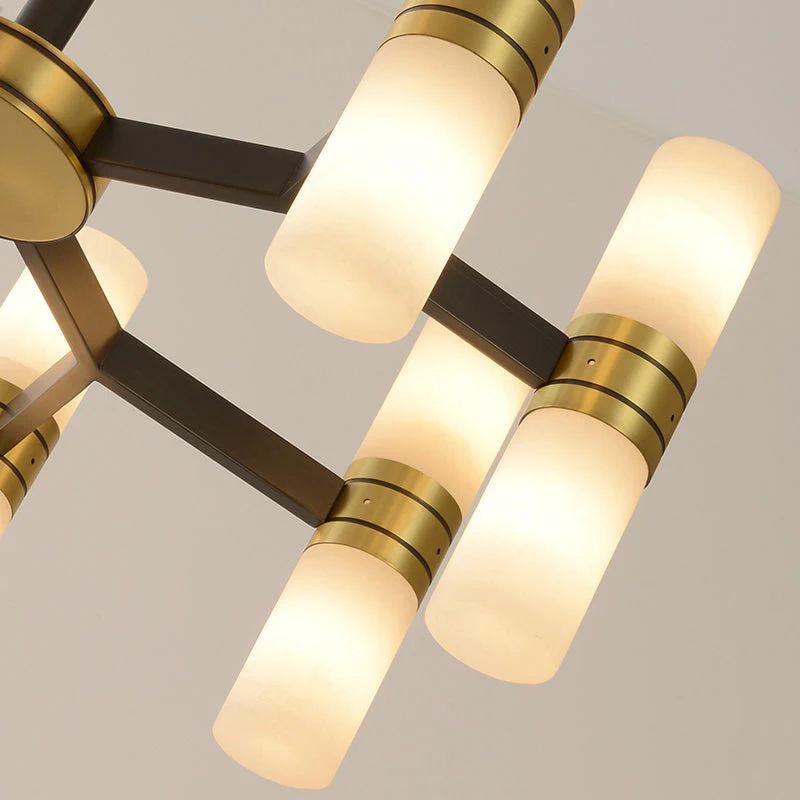 Moral Alabaster Round chandelier-Chandelier-Blushlighting-Blushlighting