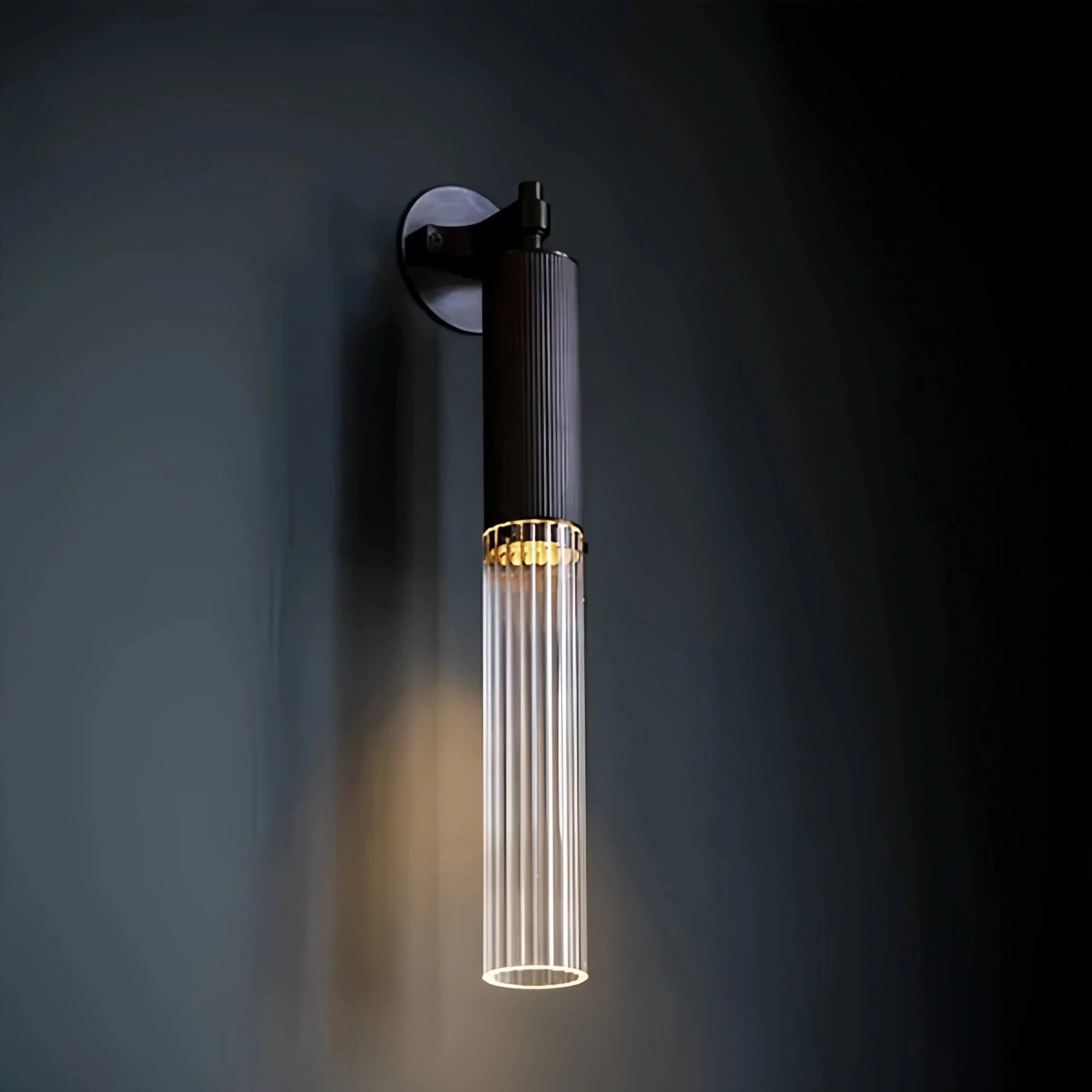 Morder Flume Wall Sconce - Satin NickelReededBlushlighting