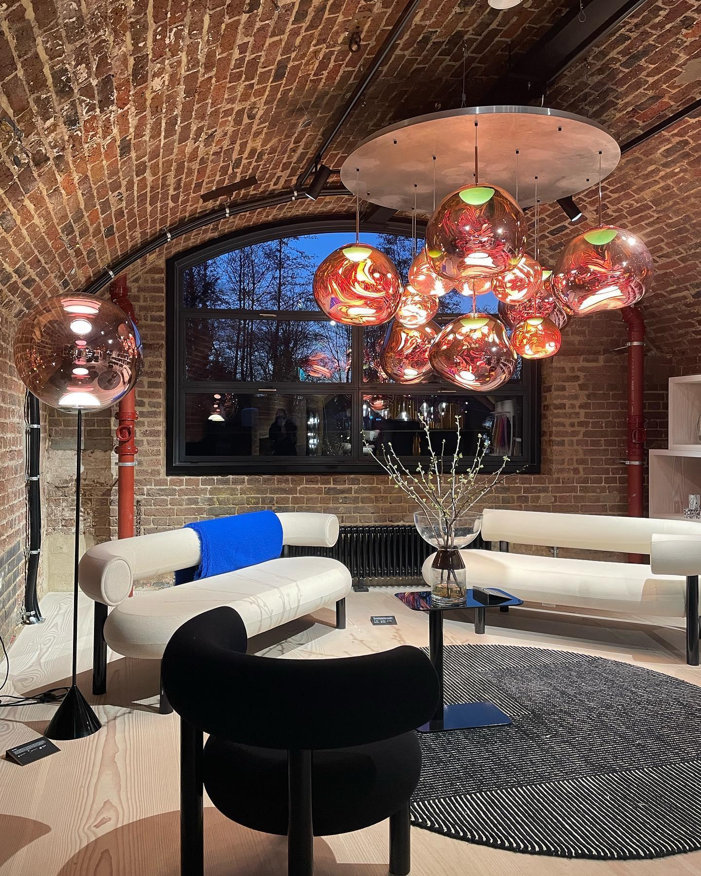 Multi Lava Round Chandelier - 2 Lights ∅ 11.8″ (∅ 11″*1 + ∅ 15.1″*1)RedBlushlighting