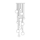Multi Lava Round Chandelier - 13 Lights ∅ 31.5″ (∅ 11″*7 + ∅ 15.1″*6)RedBlushlighting