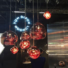 Multi Lava Round Chandelier - 2 Lights ∅ 11.8″ (∅ 11″*1 + ∅ 15.1″*1)RedBlushlighting