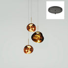 Multi Lava Round Chandelier - 13 Lights ∅ 31.5″ (∅ 11″*7 + ∅ 15.1″*6)RedBlushlighting