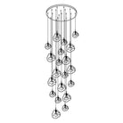 Multi Lava Round Chandelier - 2 Lights ∅ 11.8″ (∅ 11″*1 + ∅ 15.1″*1)RedBlushlighting