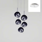 Multi Lava Round Chandelier - 2 Lights ∅ 11.8″ (∅ 11″*1 + ∅ 15.1″*1)RedBlushlighting