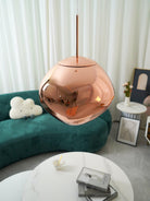 Multi Lava Round Chandelier - 2 Lights ∅ 11.8″ (∅ 11″*1 + ∅ 15.1″*1)RedBlushlighting