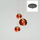 Multi Lava Round Chandelier - 13 Lights ∅ 31.5″ (∅ 11″*7 + ∅ 15.1″*6)RedBlushlighting