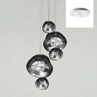 Multi Lava Round Chandelier - 2 Lights ∅ 11.8″ (∅ 11″*1 + ∅ 15.1″*1)RedBlushlighting