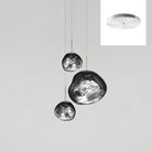 Multi Lava Round Chandelier - 2 Lights ∅ 11.8″ (∅ 11″*1 + ∅ 15.1″*1)RedBlushlighting