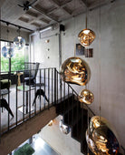 Multi Lava Round Chandelier - 2 Lights ∅ 11.8″ (∅ 11″*1 + ∅ 15.1″*1)RedBlushlighting