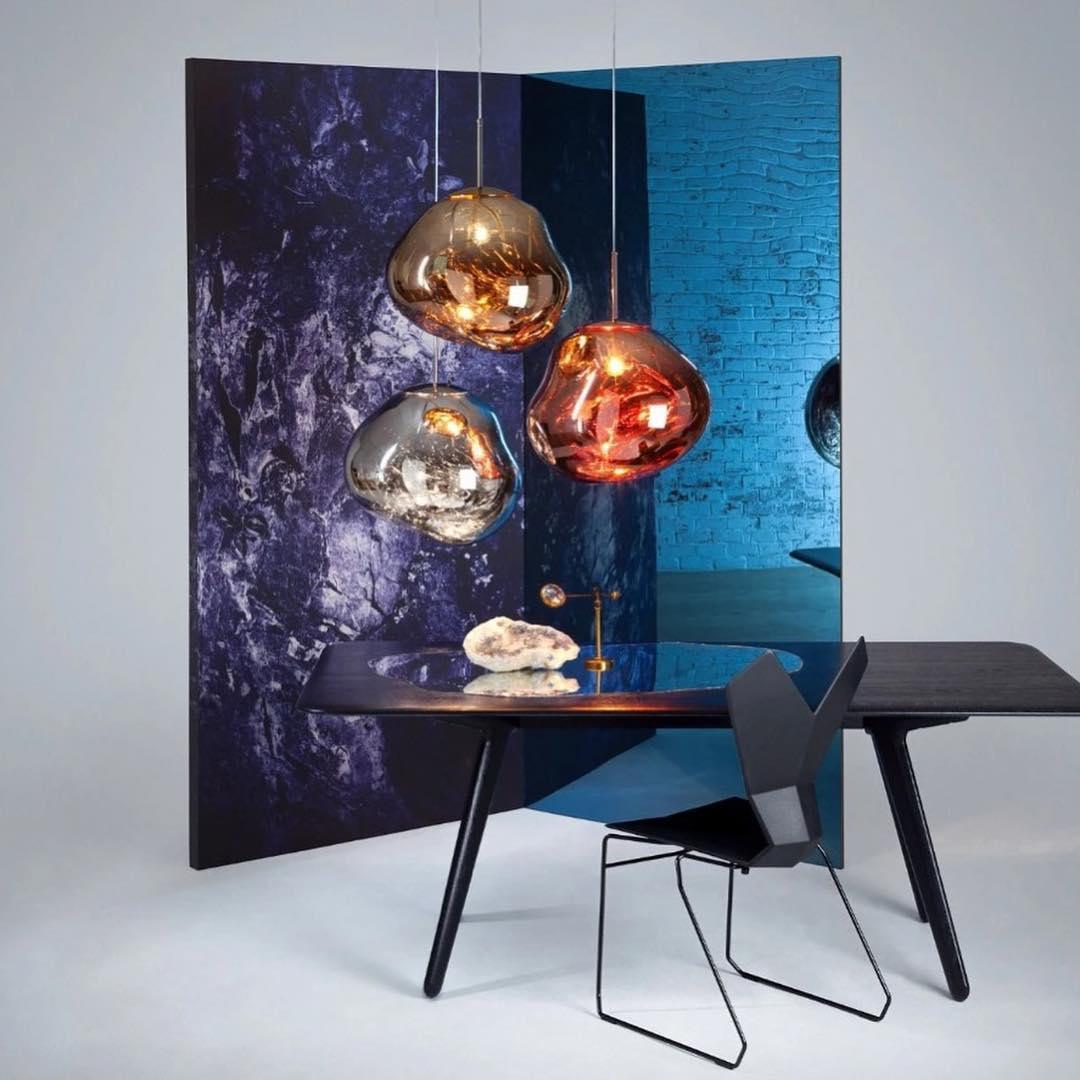 Multi Lava Round Chandelier - 2 Lights ∅ 11.8″ (∅ 11″*1 + ∅ 15.1″*1)RedBlushlighting