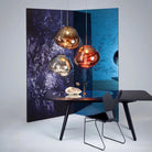 Multi Lava Round Chandelier - 2 Lights ∅ 11.8″ (∅ 11″*1 + ∅ 15.1″*1)RedBlushlighting