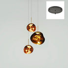 Multi Lava Round Chandelier - 13 Lights ∅ 31.5″ (∅ 11″*7 + ∅ 15.1″*6)RedBlushlighting