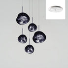 Multi Lava Round Chandelier - 13 Lights ∅ 31.5″ (∅ 11″*7 + ∅ 15.1″*6)RedBlushlighting
