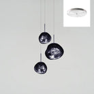 Multi Lava Round Chandelier - 13 Lights ∅ 31.5″ (∅ 11″*7 + ∅ 15.1″*6)RedBlushlighting