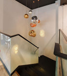 Multi Lava Round Chandelier - 2 Lights ∅ 11.8″ (∅ 11″*1 + ∅ 15.1″*1)RedBlushlighting
