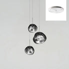 Multi Lava Round Chandelier - 13 Lights ∅ 31.5″ (∅ 11″*7 + ∅ 15.1″*6)RedBlushlighting