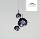 Multi Lava Round Chandelier - 2 Lights ∅ 11.8″ (∅ 11″*1 + ∅ 15.1″*1)RedBlushlighting