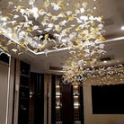 Multicolor Crystal Spiral Maple Leaf Chandelier - ∅ 31.5″ x H 59.1″ / Dia 80cm x H 150cmBlushlighting