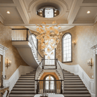 Multicolor Crystal Spiral Maple Leaf Chandelier - ∅ 31.5″ x H 59.1″ / Dia 80cm x H 150cmBlushlighting