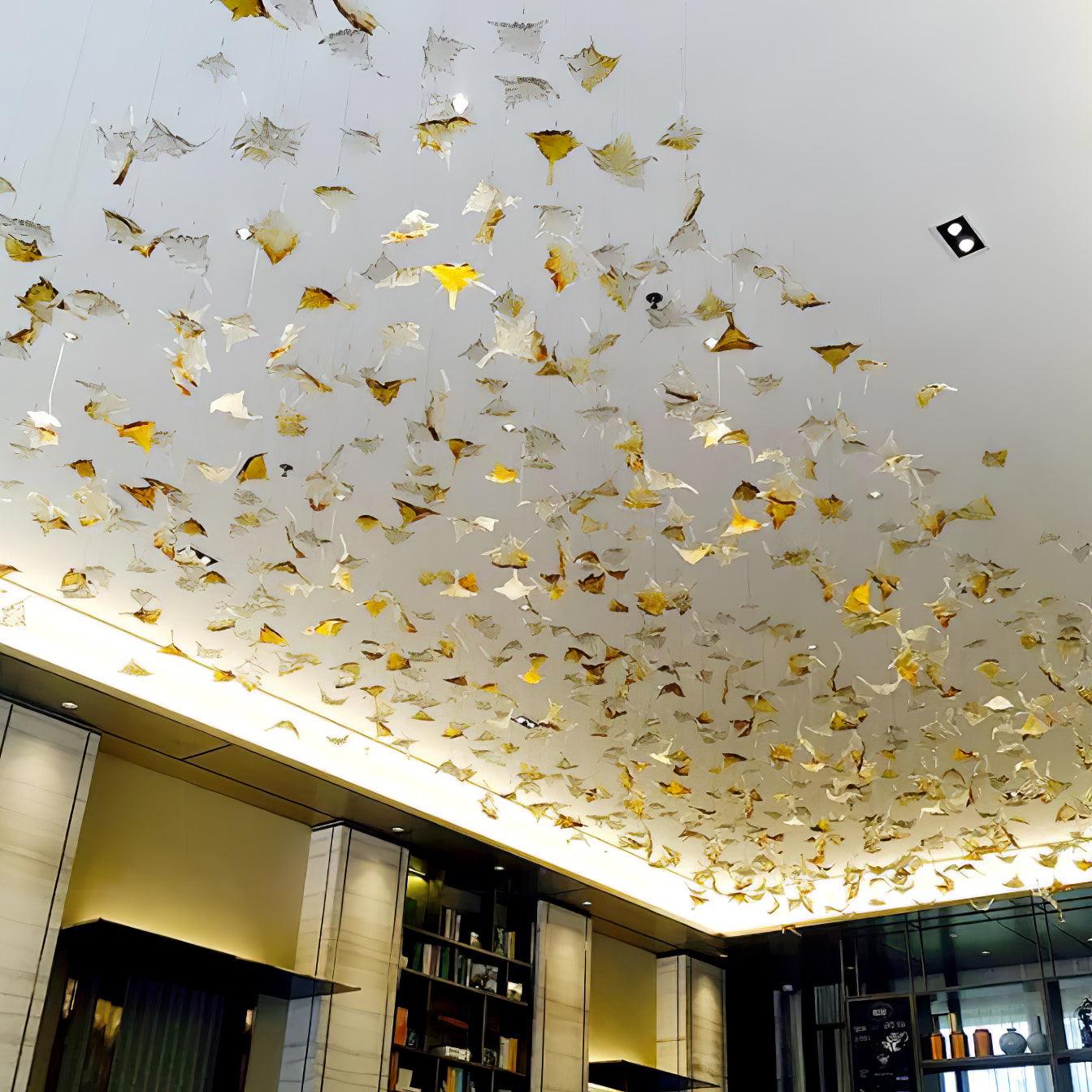 Multicolor Crystal Spiral Maple Leaf Chandelier - ∅ 31.5″ x H 59.1″ / Dia 80cm x H 150cmBlushlighting