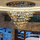 Multicolor Crystal Spiral Maple Leaf Chandelier - ∅ 31.5″ x H 59.1″ / Dia 80cm x H 150cmBlushlighting