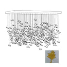 Multicolor Crystal Spiral Maple Leaf Chandelier - ∅ 31.5″ x H 59.1″ / Dia 80cm x H 150cmBlushlighting