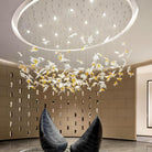 Multicolor Crystal Spiral Maple Leaf Chandelier - ∅ 31.5″ x H 59.1″ / Dia 80cm x H 150cmBlushlighting