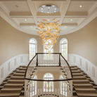 Multicolor Crystal Spiral Maple Leaf Chandelier - ∅ 31.5″ x H 59.1″ / Dia 80cm x H 150cmBlushlighting