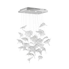 Multicolor Crystal Spiral Maple Leaf Chandelier - ∅ 31.5″ x H 59.1″ / Dia 80cm x H 150cmBlushlighting