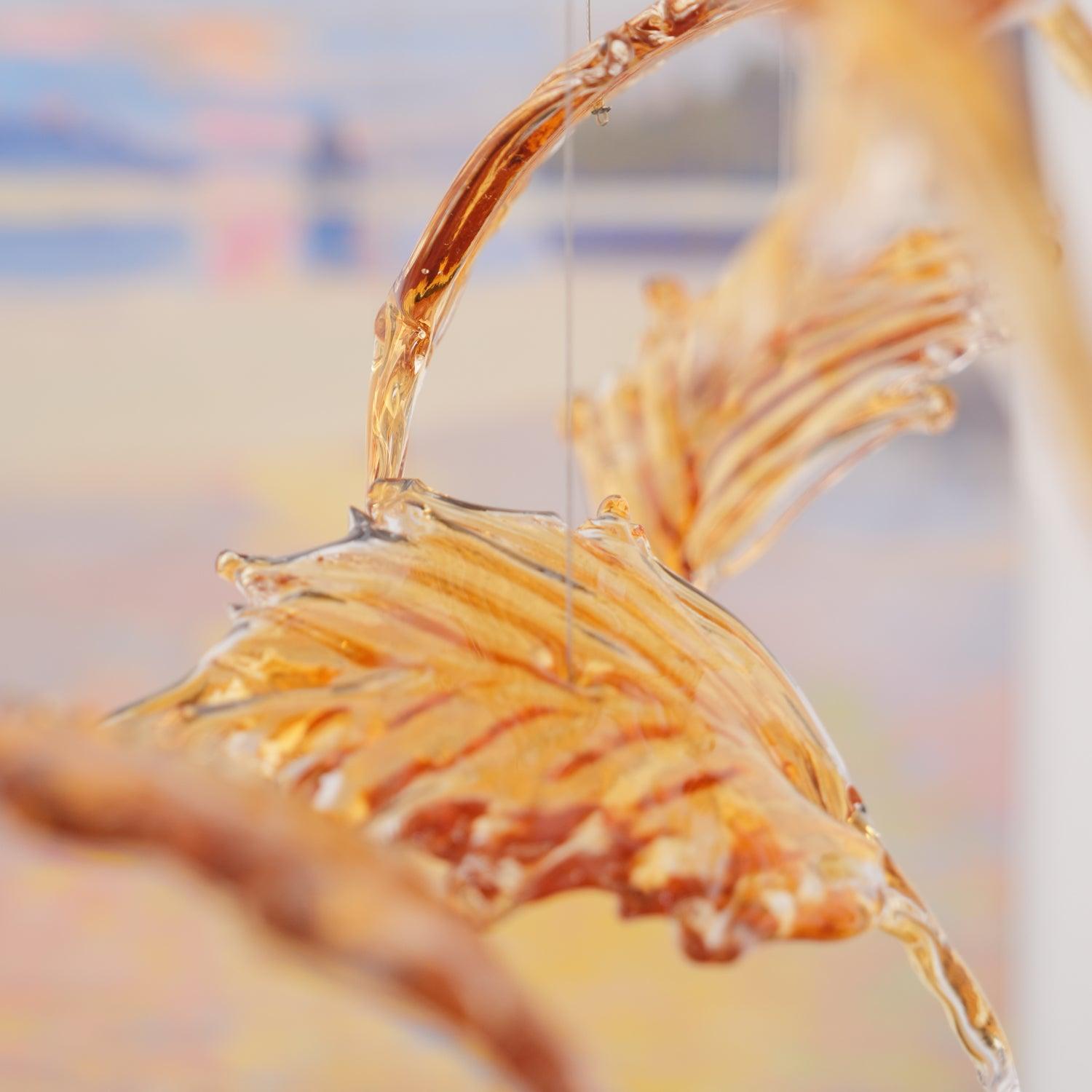 Multicolor Crystal Spiral Maple Leaf Chandelier - ∅ 31.5″ x H 59.1″ / Dia 80cm x H 150cmBlushlighting