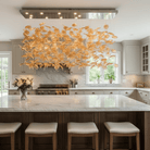 Multicolor Crystal Spiral Maple Leaf Chandelier - L 35.4″ x W 35.4″ x H 59.1″ / L 90cm x W 90cm x H 150cmBlushlighting