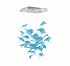 Multicolor Crystal Spiral Maple Leaf Chandelier - ∅ 31.5″ x H 59.1″ / Dia 80cm x H 150cmBlushlighting