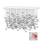 Multicolor Crystal Spiral Maple Leaf Chandelier - ∅ 31.5″ x H 59.1″ / Dia 80cm x H 150cmBlushlighting