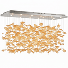 Multicolor Crystal Spiral Maple Leaf Chandelier - L 94.5″ x W 47.2″ x H 59.1″ / L 240cm x W 120cm x H 150cmBlushlighting