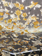 Multicolor Crystal Spiral Maple Leaf Chandelier - ∅ 31.5″ x H 59.1″ / Dia 80cm x H 150cmBlushlighting