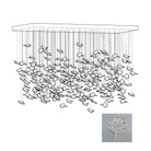 Multicolor Crystal Spiral Maple Leaf Chandelier - ∅ 31.5″ x H 59.1″ / Dia 80cm x H 150cmBlushlighting