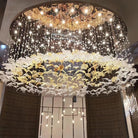 Multicolor Crystal Spiral Maple Leaf Chandelier - ∅ 31.5″ x H 59.1″ / Dia 80cm x H 150cmBlushlighting