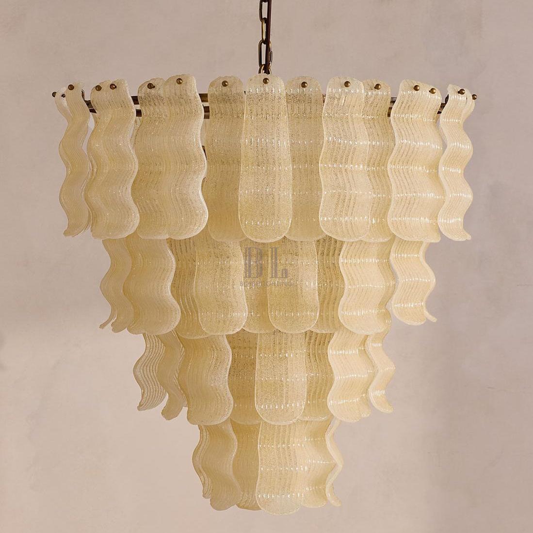 Murana Glass Chandelier - Blushlighting
